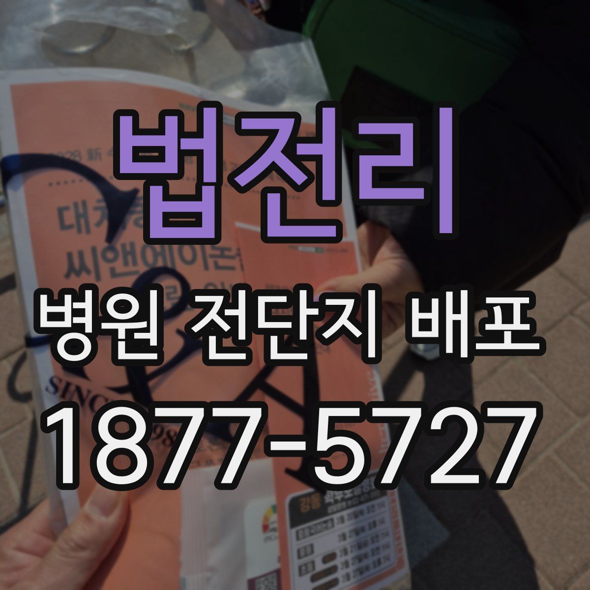 법전리 병원 전단지 배포