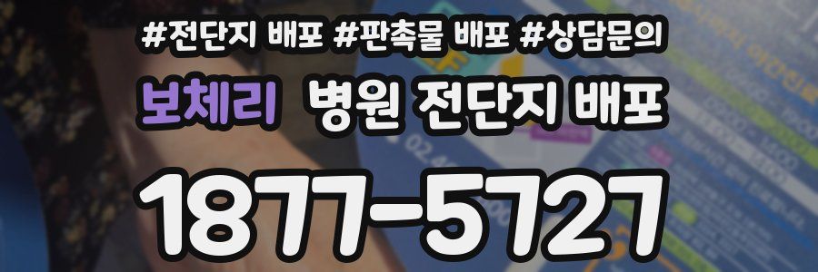 보체리 병원 전단지 배포