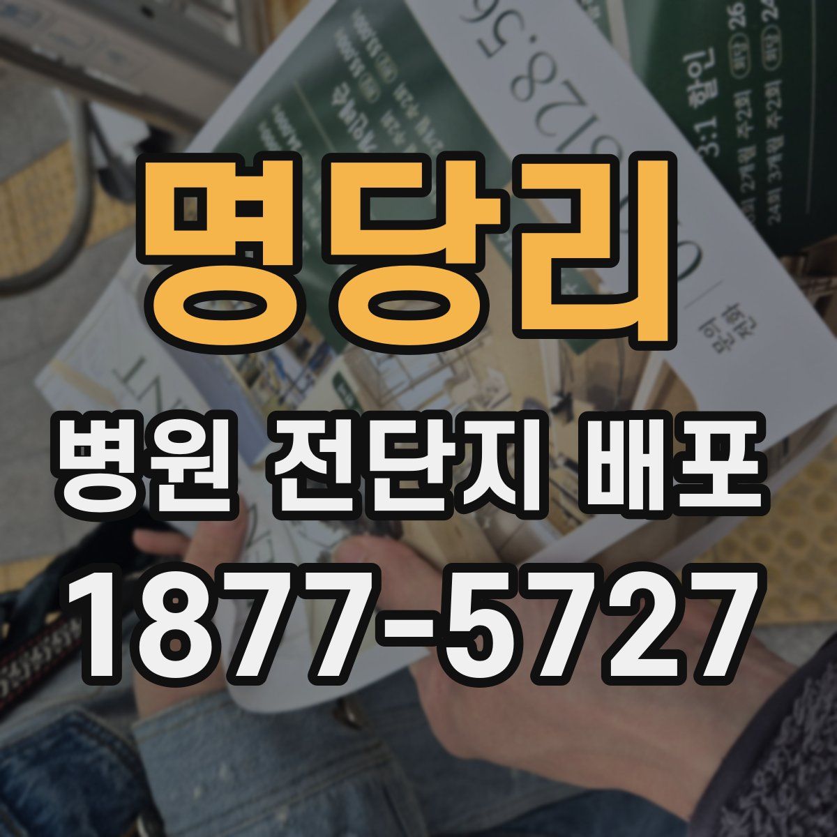 명당리 병원 전단지 배포