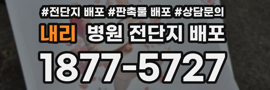 내리 병원 전단지 배포