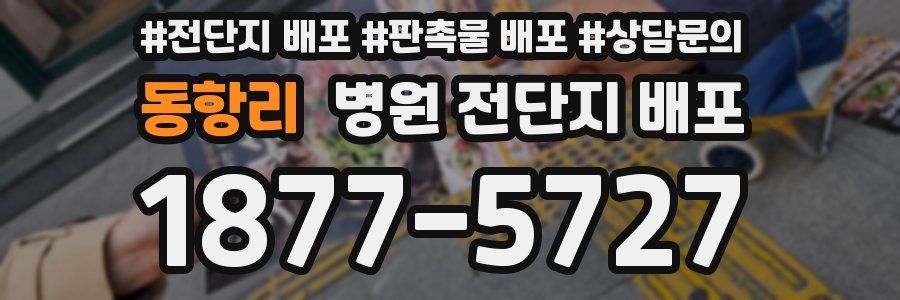 동항리 병원 전단지 배포