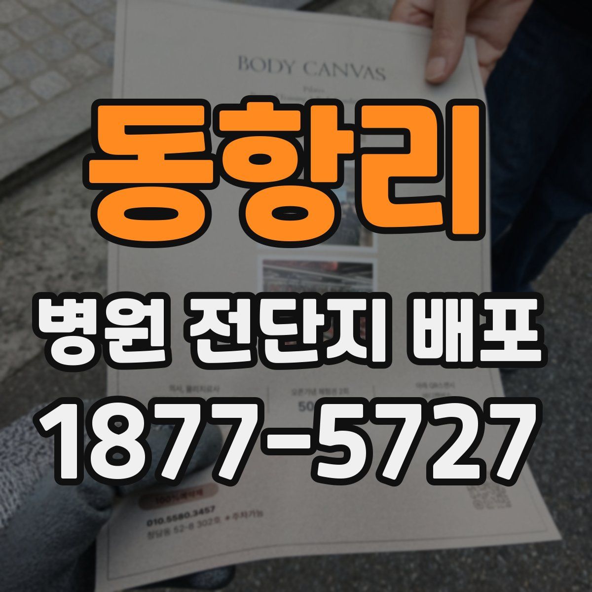 동항리 병원 전단지 배포