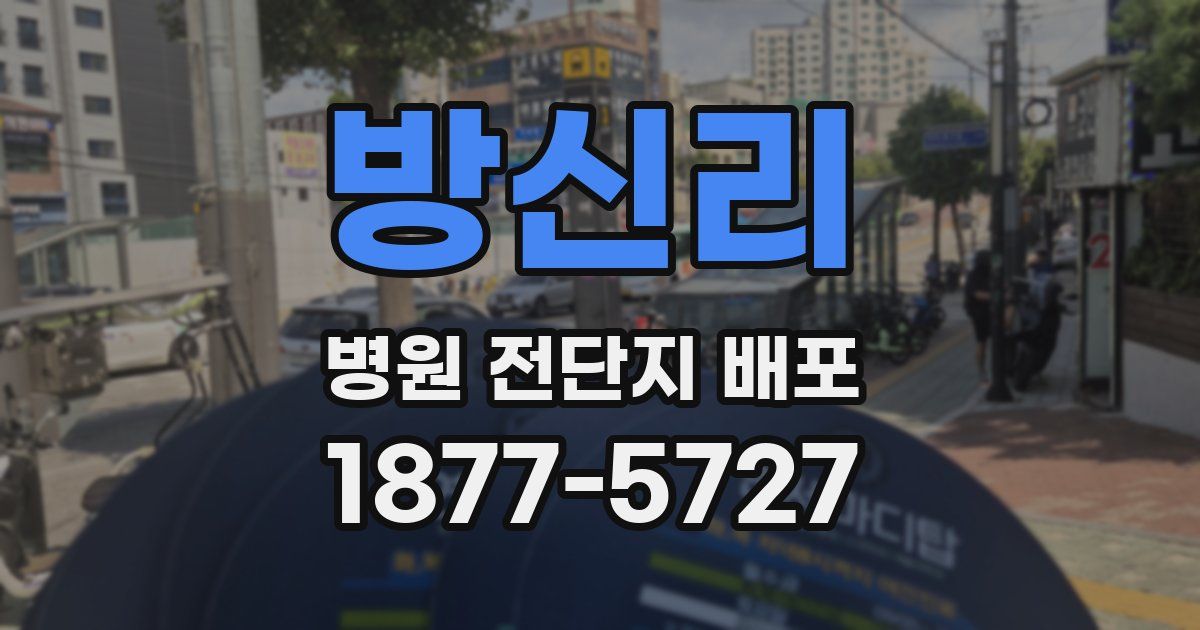 방신리 병원 전단지 배포
