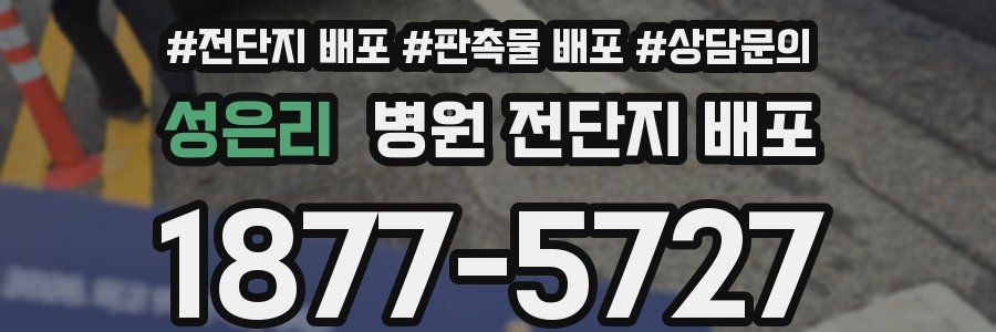 성은리 병원 전단지 배포