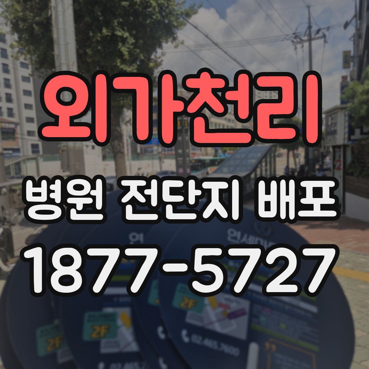 외가천리 병원 전단지 배포