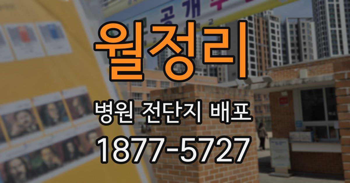 월정리 병원 전단지 배포
