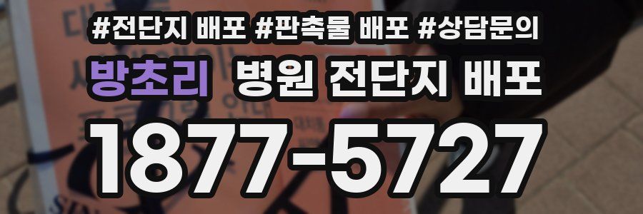방초리 병원 전단지 배포