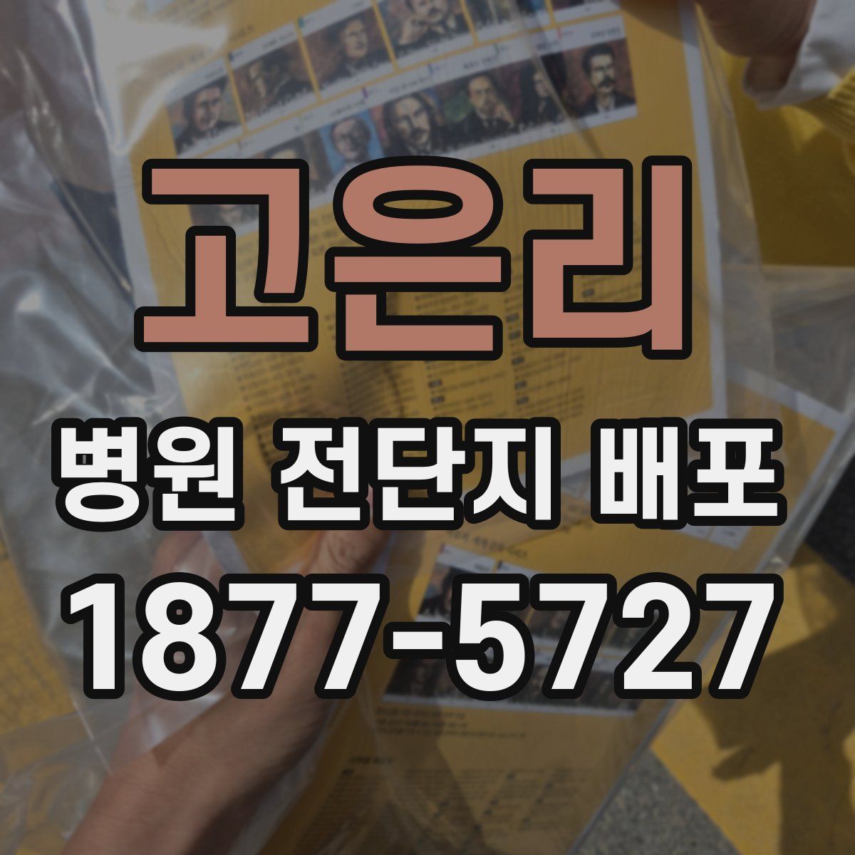 고은리 병원 전단지 배포