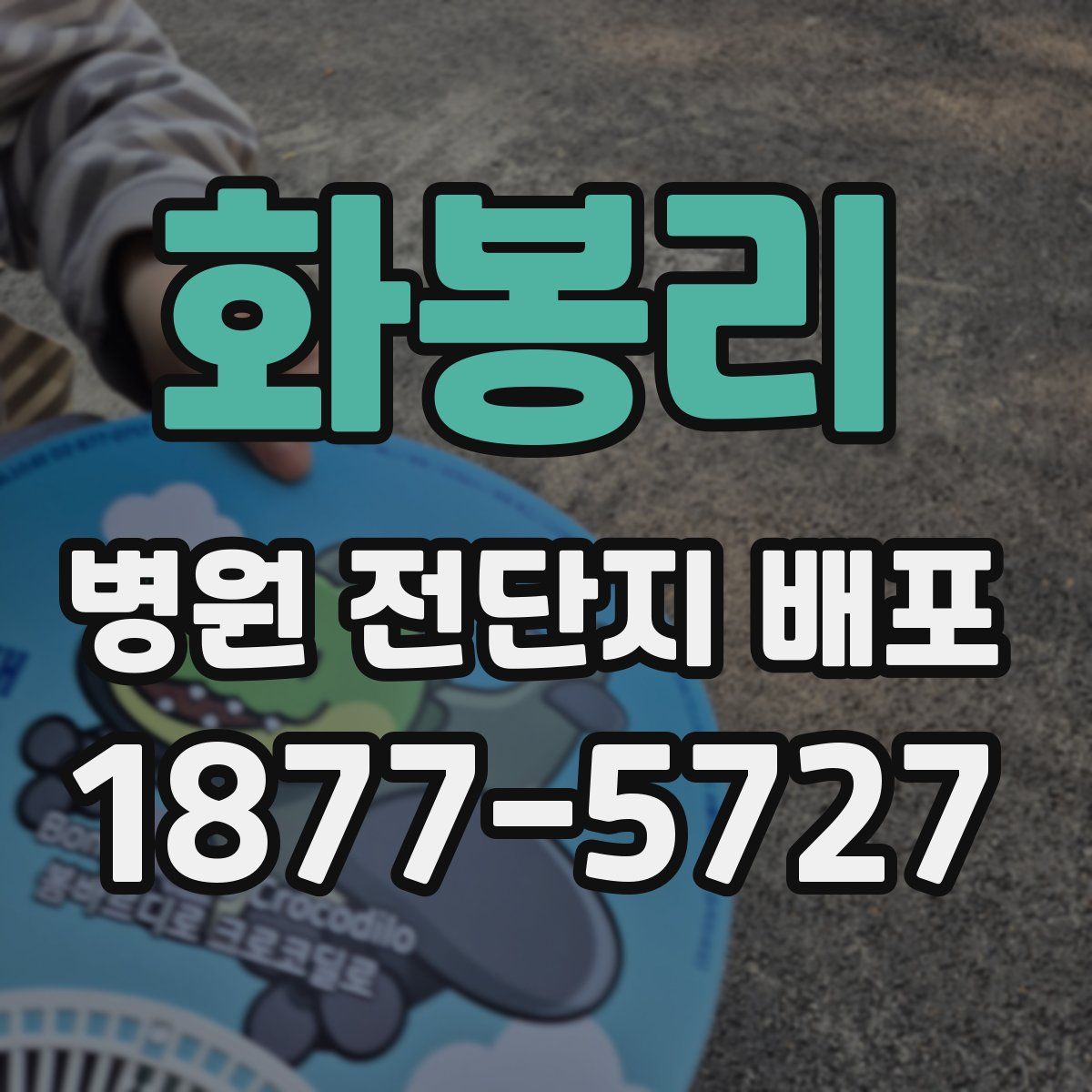 화봉리 병원 전단지 배포