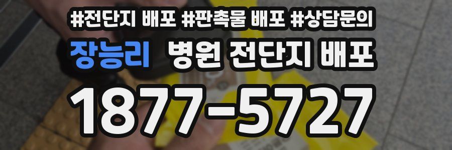 장능리 병원 전단지 배포