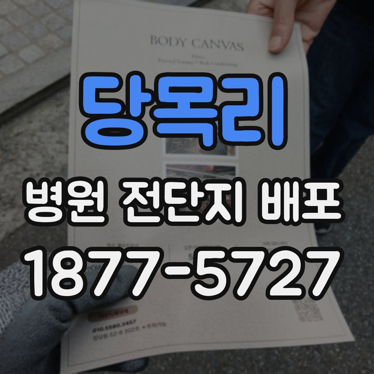 당목리 병원 전단지 배포