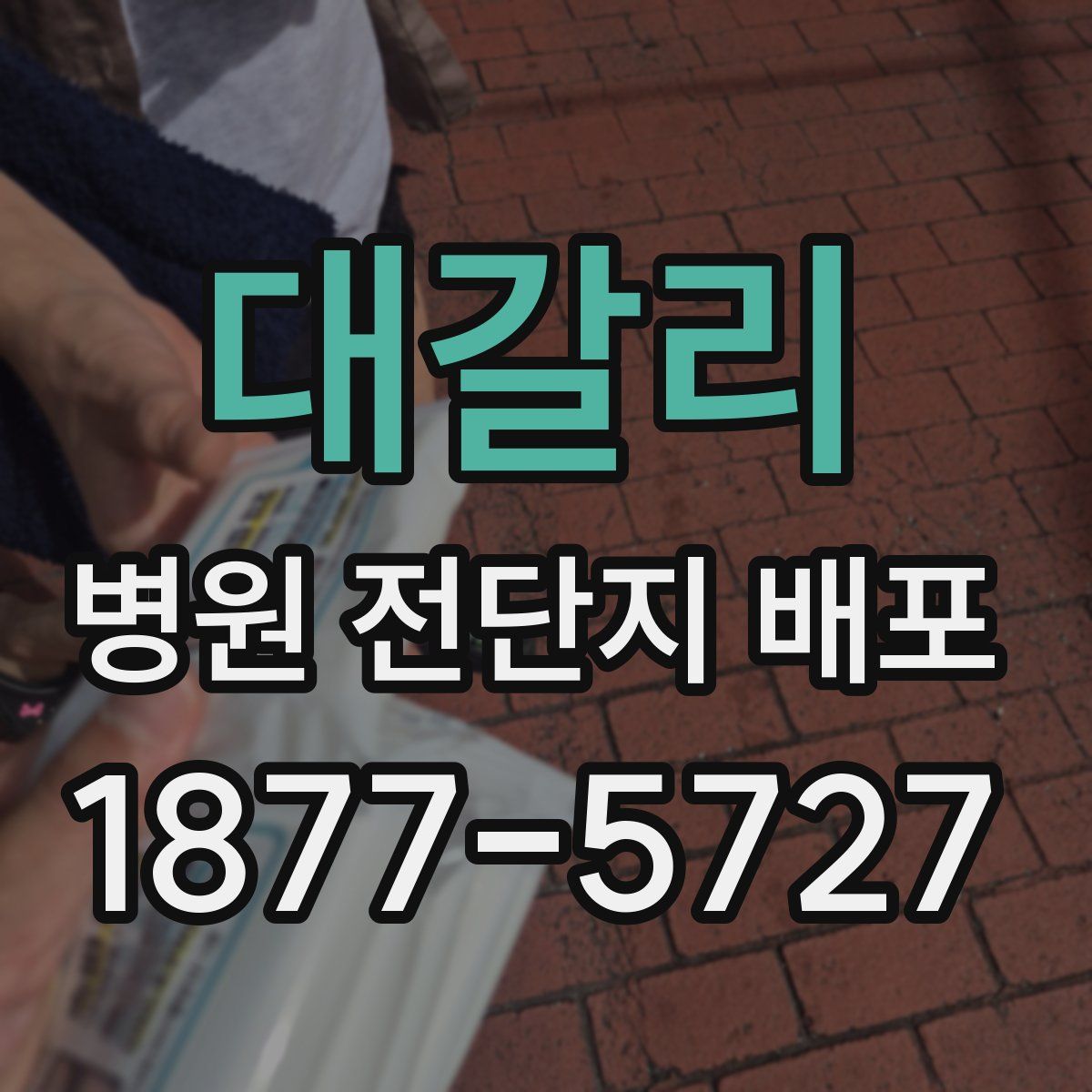 대갈리 병원 전단지 배포