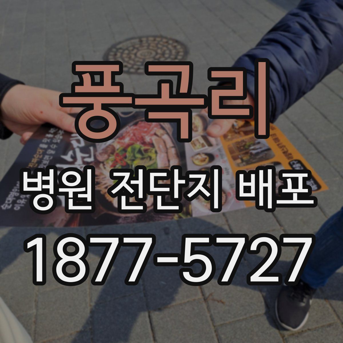 풍곡리 병원 전단지 배포
