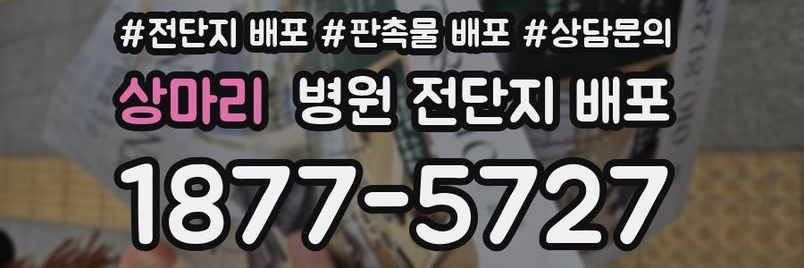 상마리 병원 전단지 배포