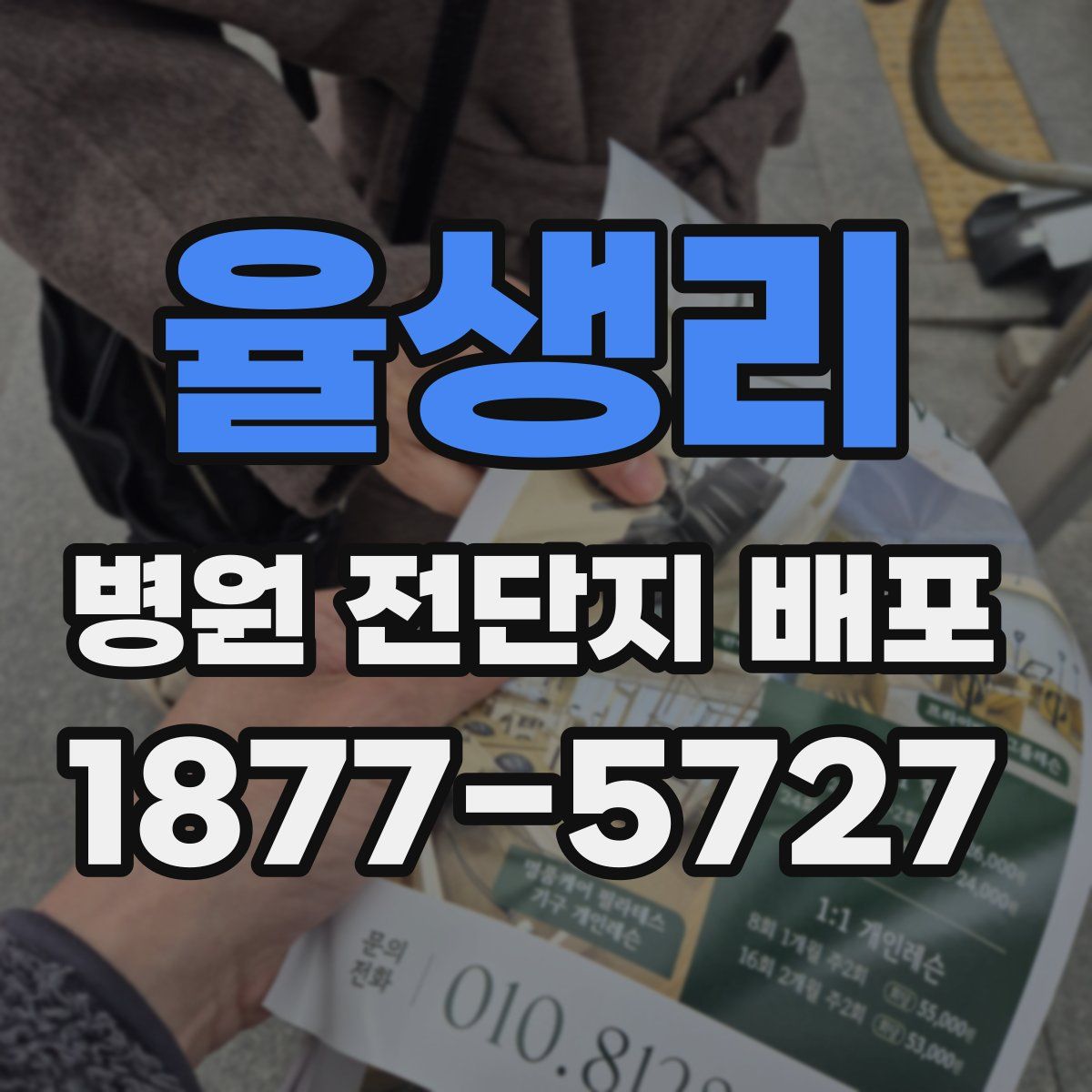 율생리 병원 전단지 배포
