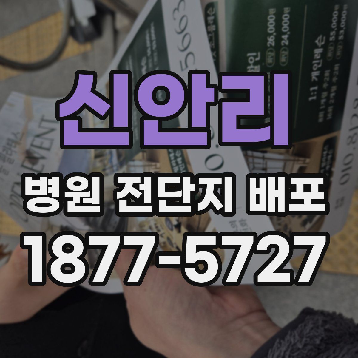 신안리 병원 전단지 배포