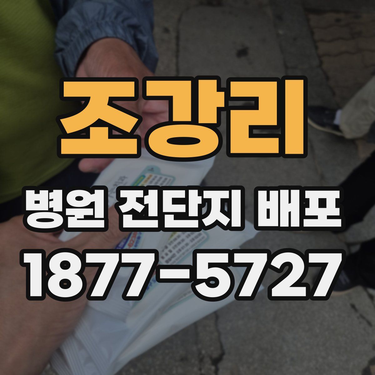 조강리 병원 전단지 배포