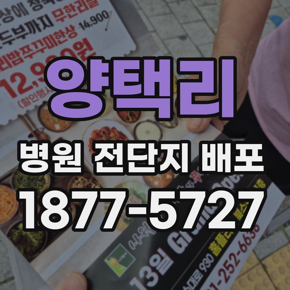 양택리 병원 전단지 배포