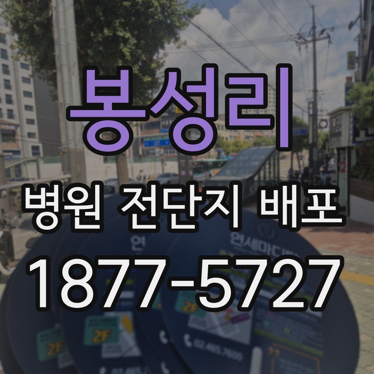 봉성리 병원 전단지 배포