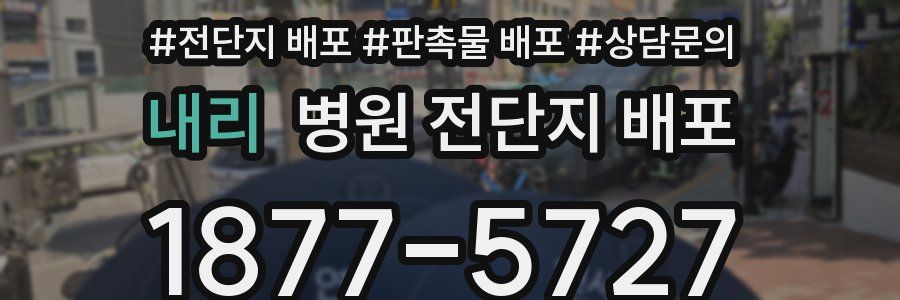 내리 병원 전단지 배포