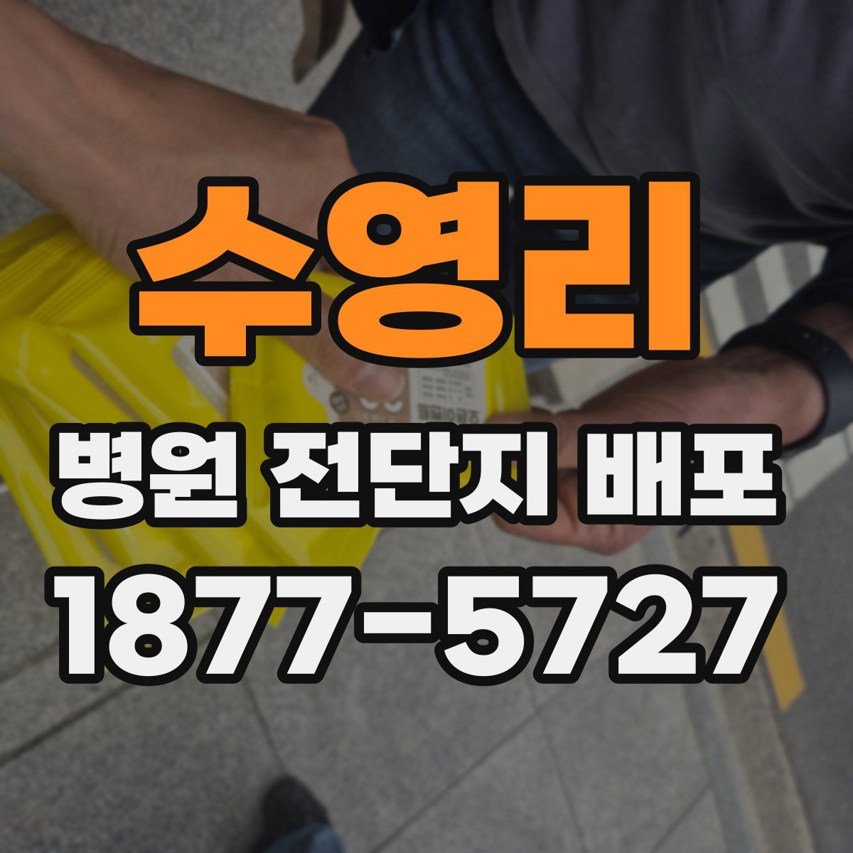 수영리 병원 전단지 배포