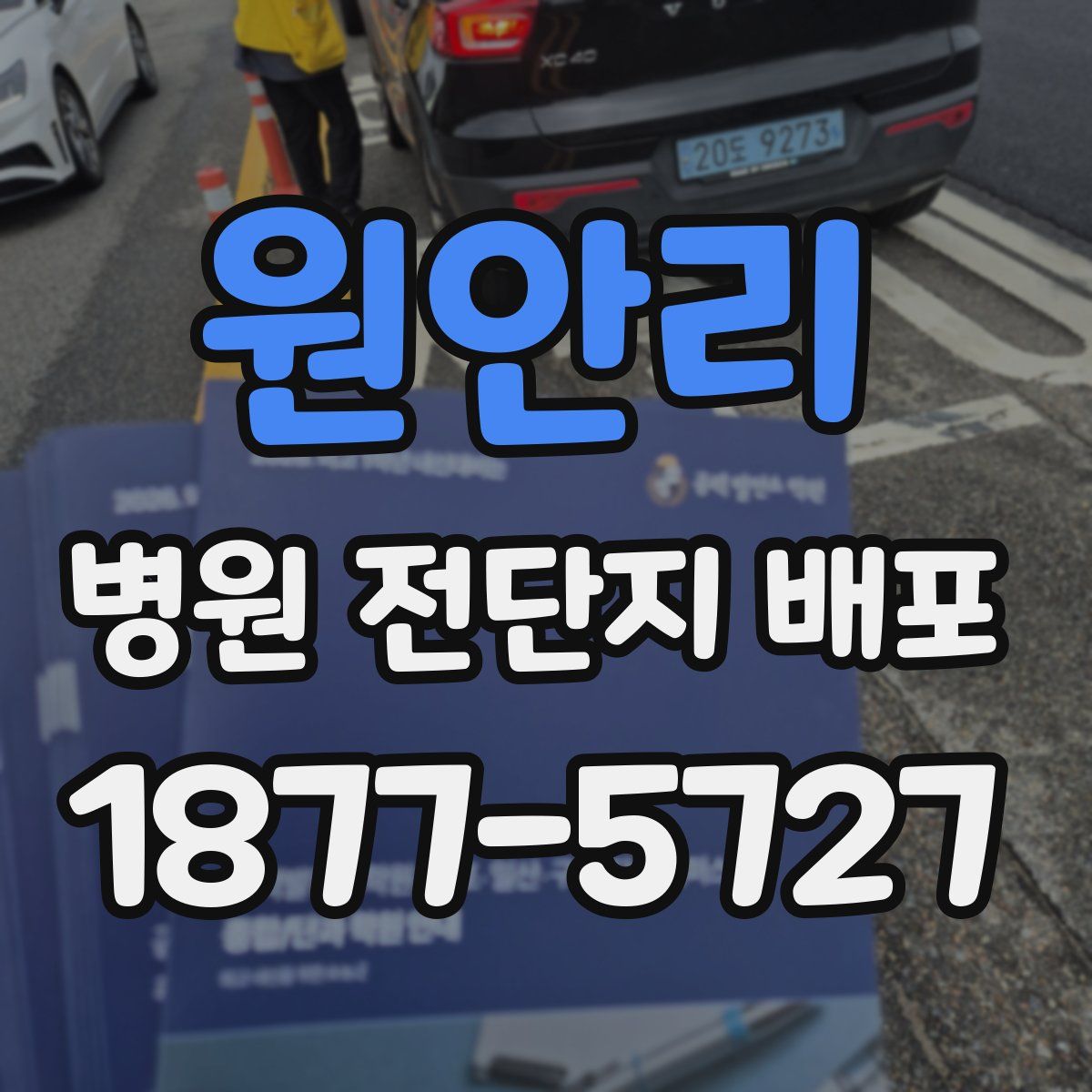원안리 병원 전단지 배포