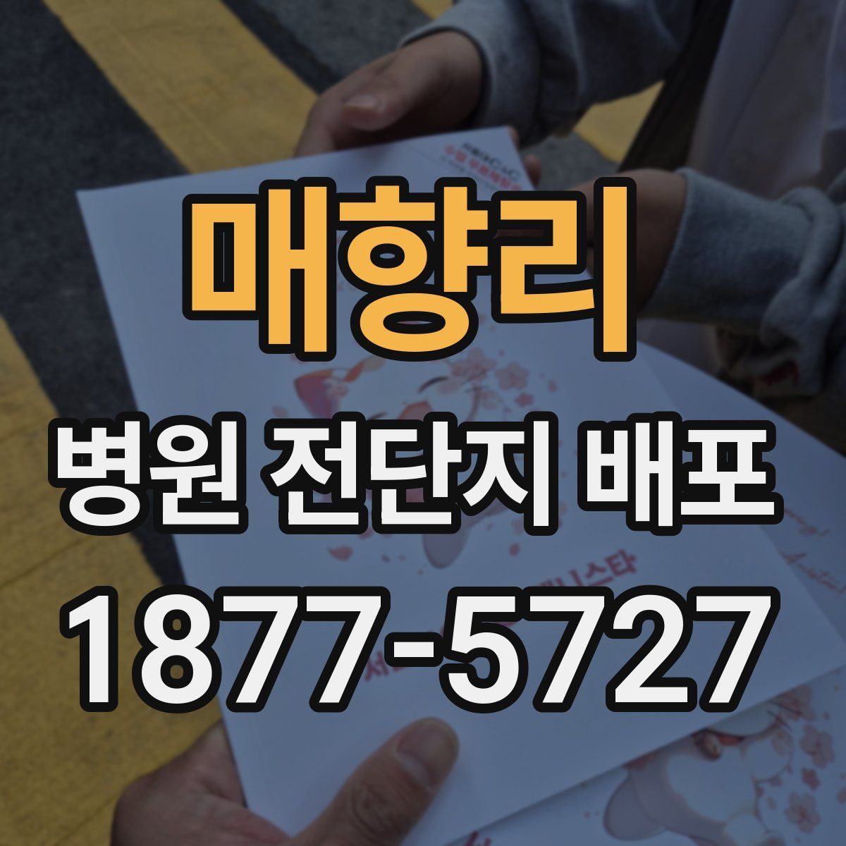 매향리 병원 전단지 배포