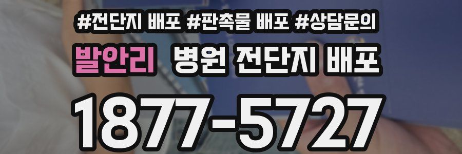 발안리 병원 전단지 배포