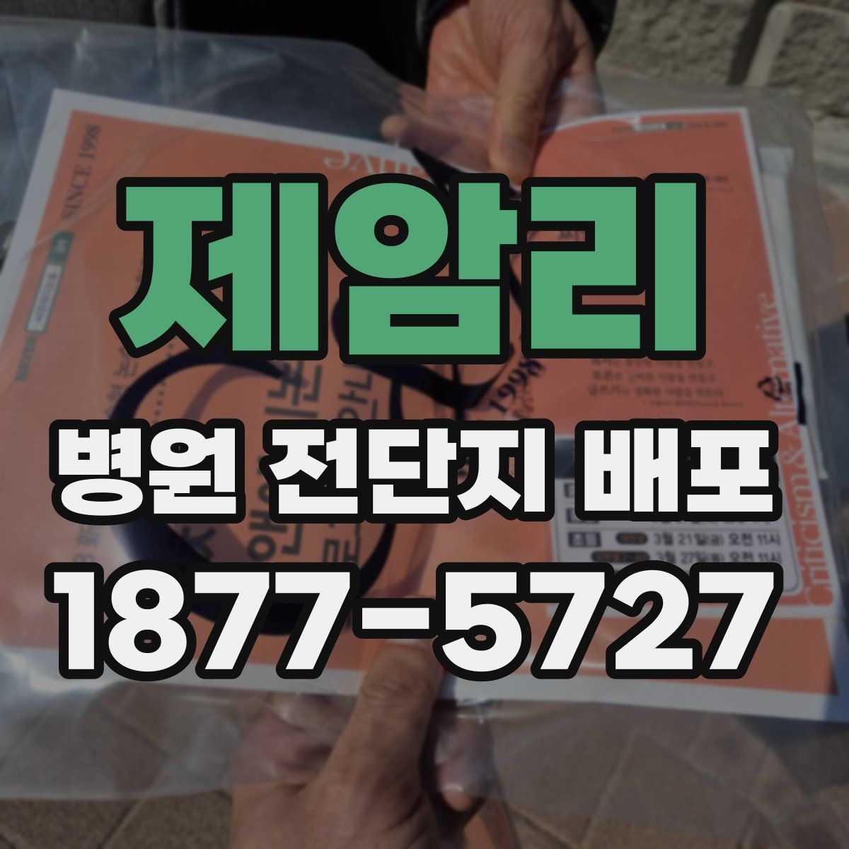 제암리 병원 전단지 배포