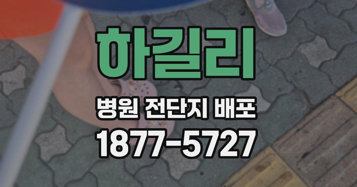 하길리 병원 전단지 배포