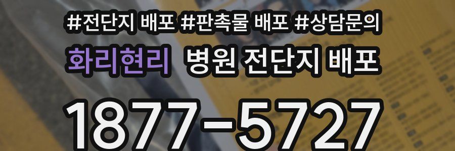 화리현리 병원 전단지 배포
