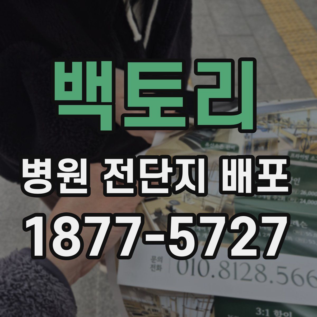 백토리 병원 전단지 배포