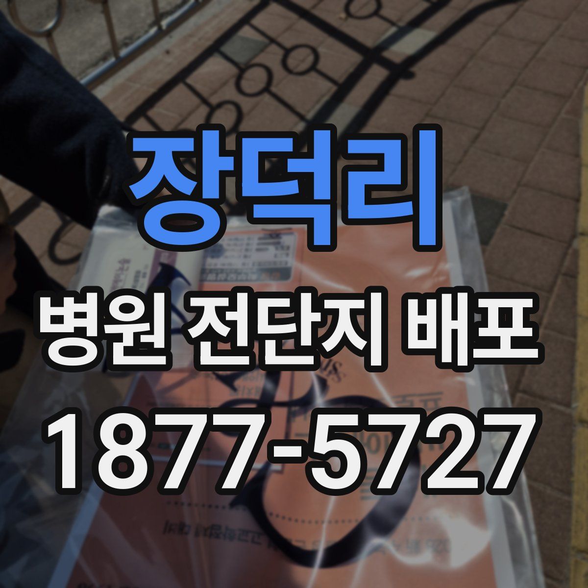장덕리 병원 전단지 배포