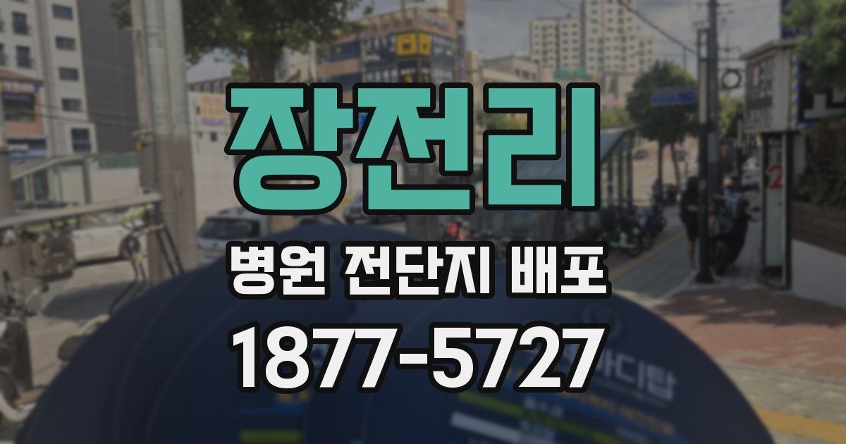 장전리 병원 전단지 배포