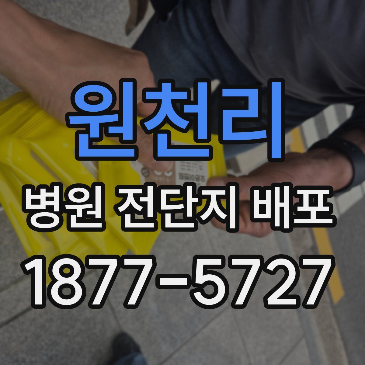 원천리 병원 전단지 배포