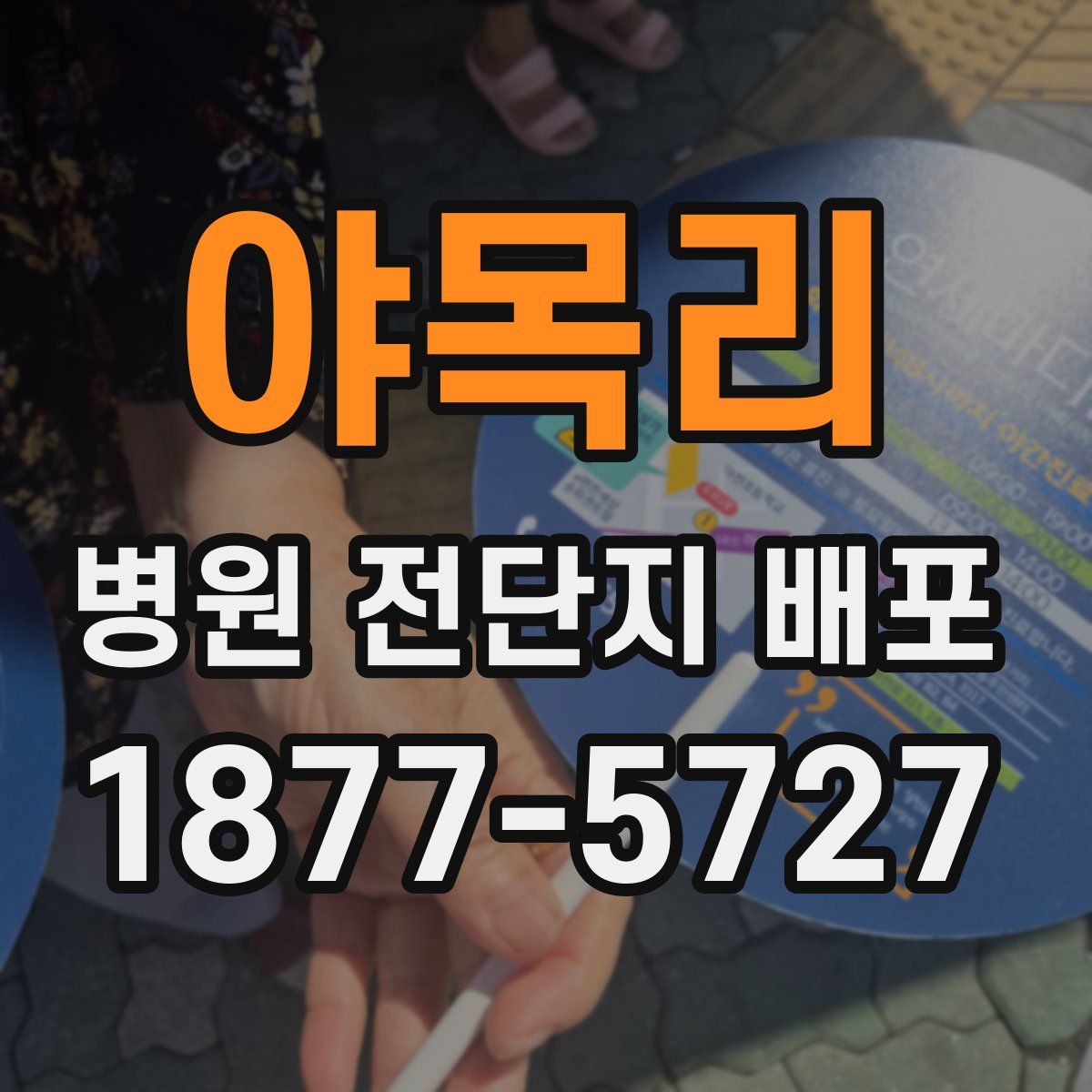 야목리 병원 전단지 배포