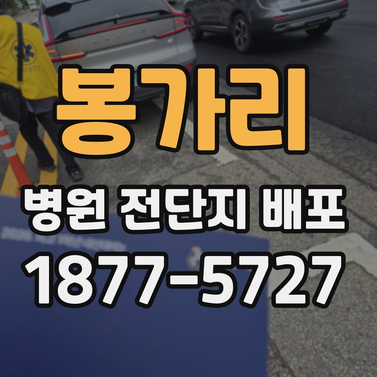 봉가리 병원 전단지 배포