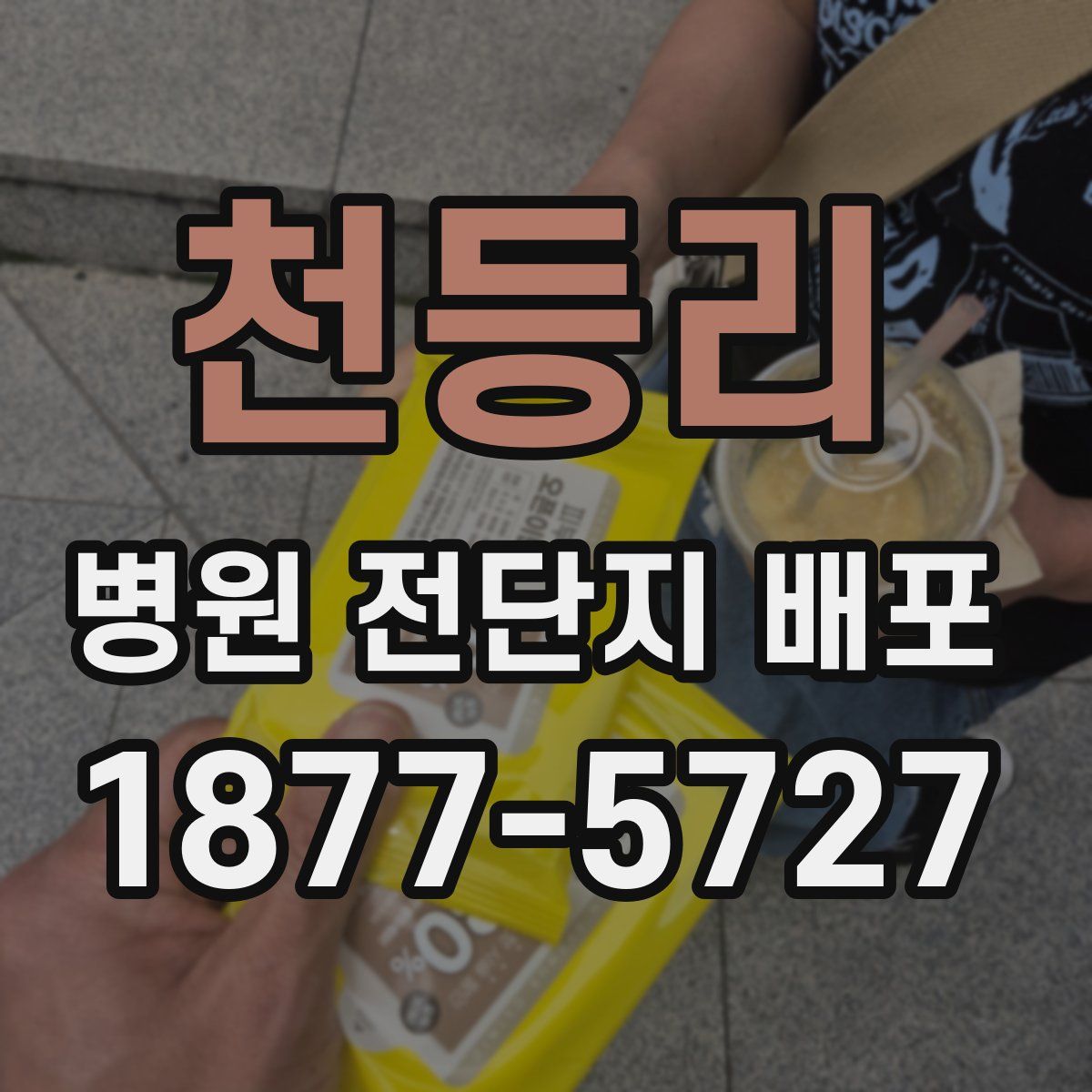 천등리 병원 전단지 배포