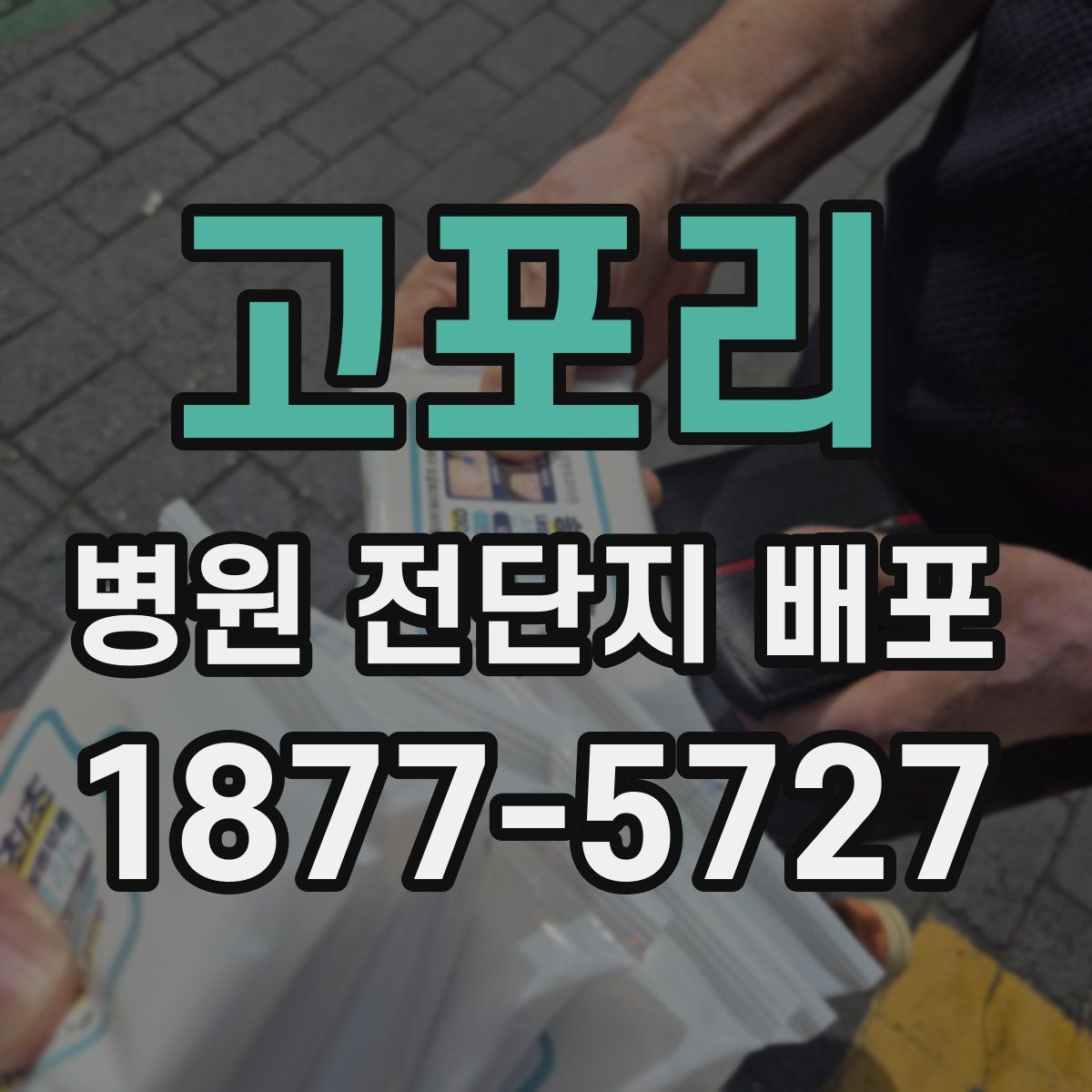 고포리 병원 전단지 배포