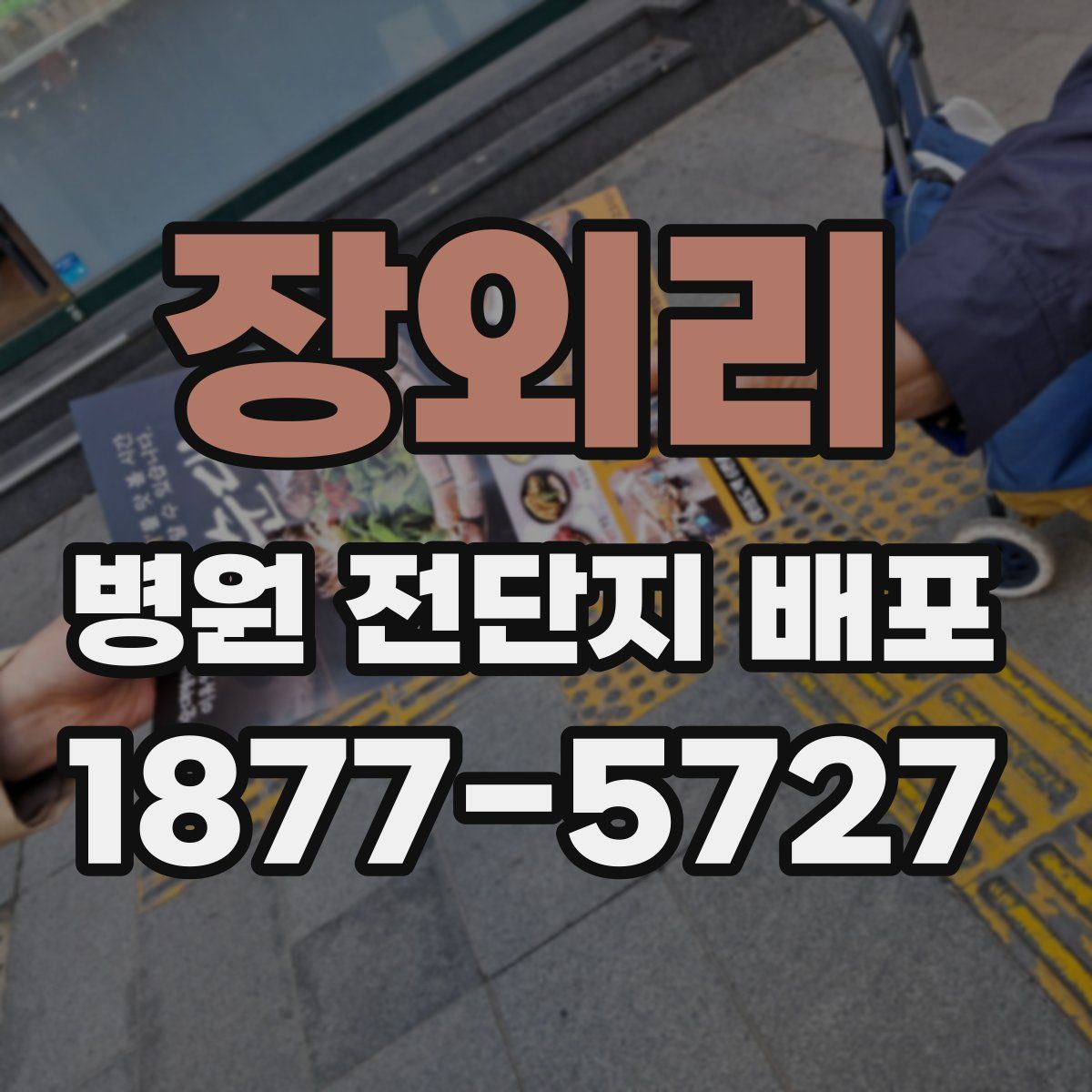 장외리 병원 전단지 배포