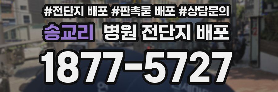 송교리 병원 전단지 배포