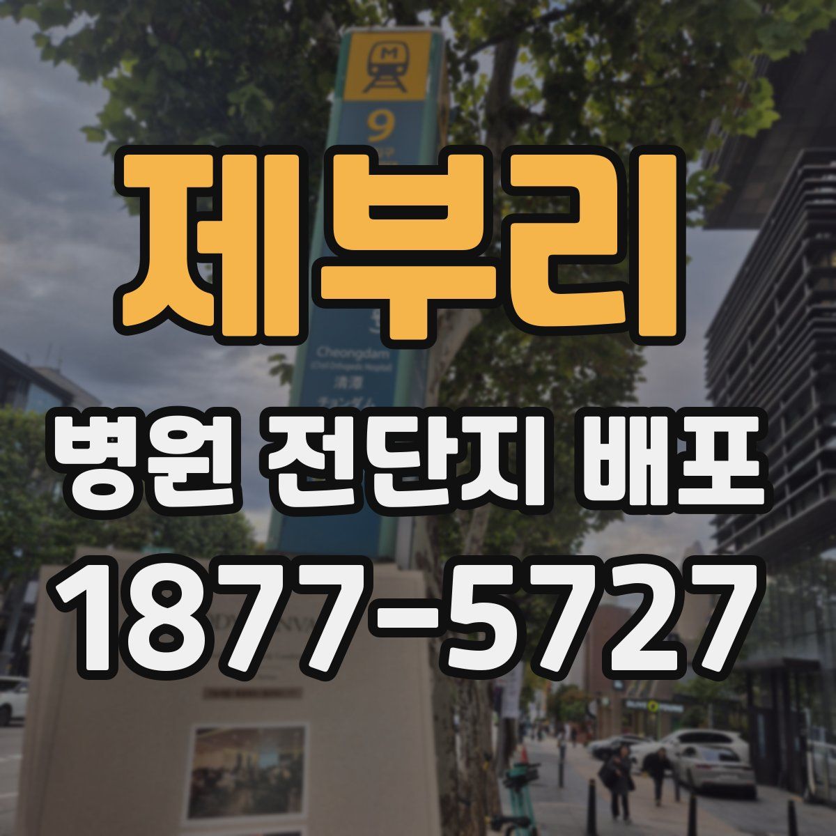 제부리 병원 전단지 배포