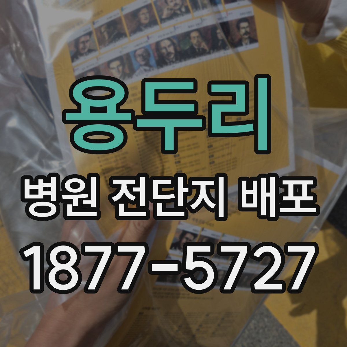 용두리 병원 전단지 배포