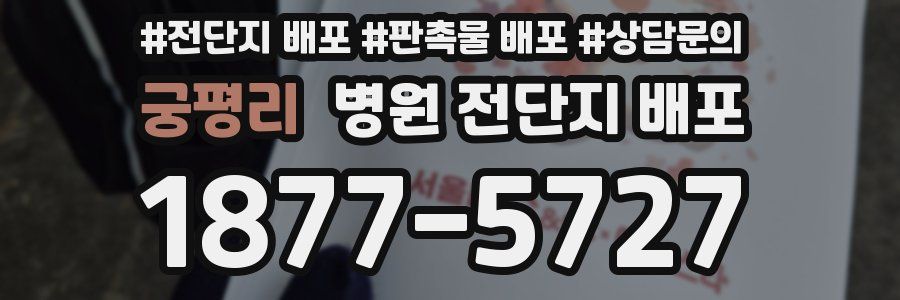 궁평리 병원 전단지 배포