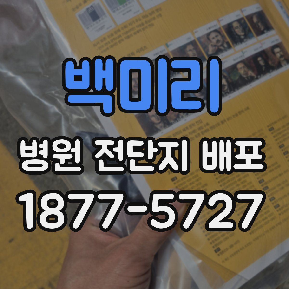 백미리 병원 전단지 배포