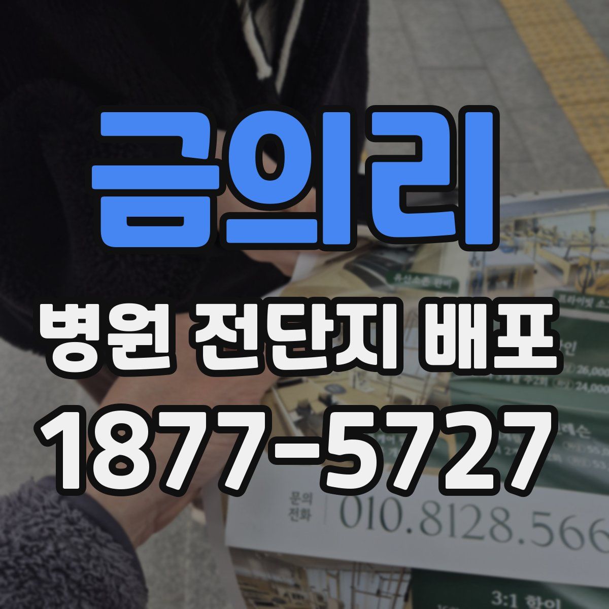 금의리 병원 전단지 배포