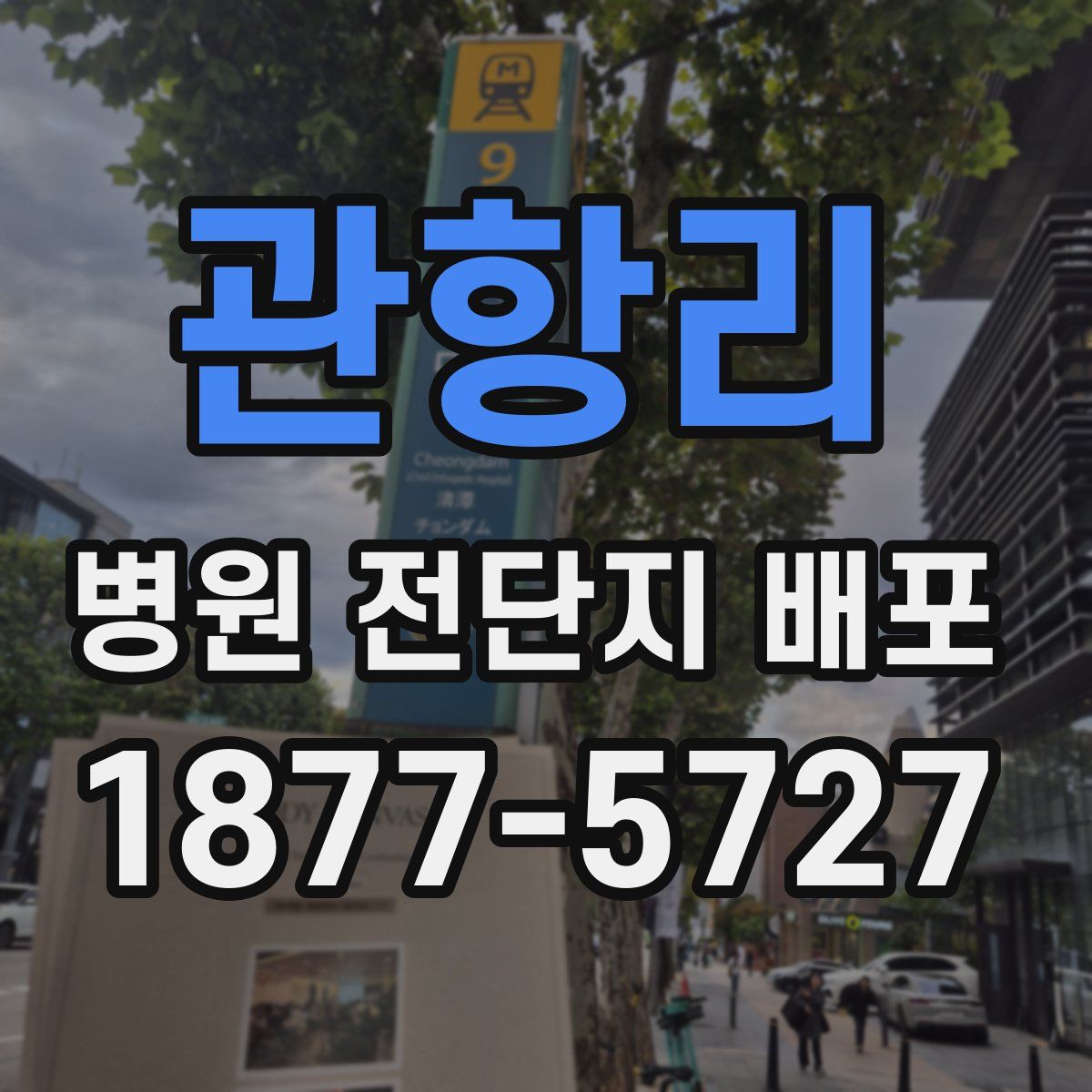 관항리 병원 전단지 배포