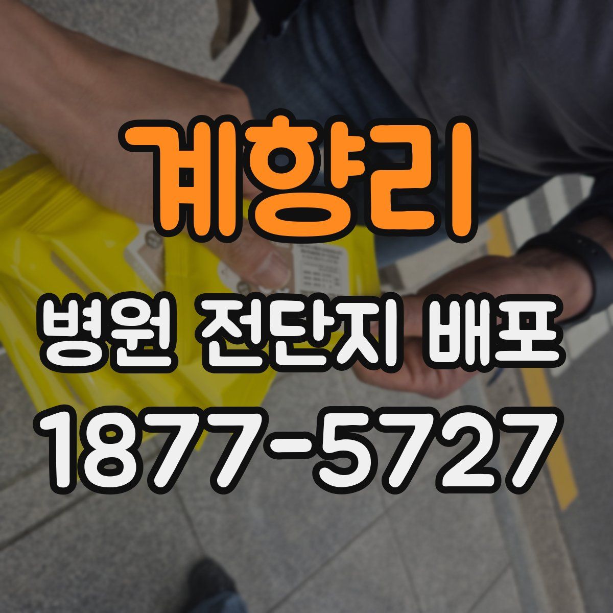 계향리 병원 전단지 배포