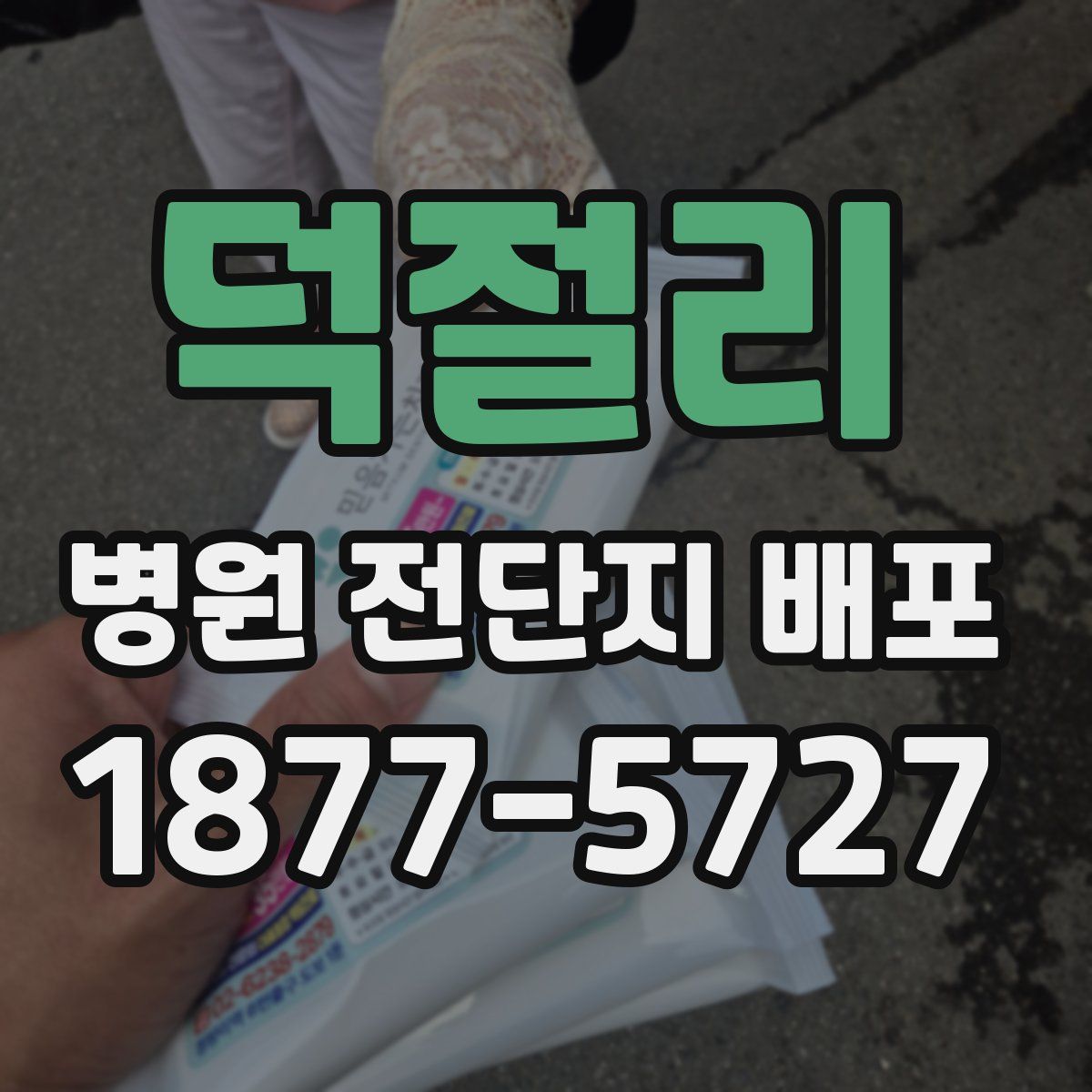 덕절리 병원 전단지 배포
