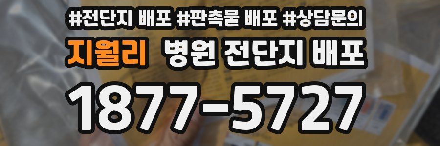 지월리 병원 전단지 배포